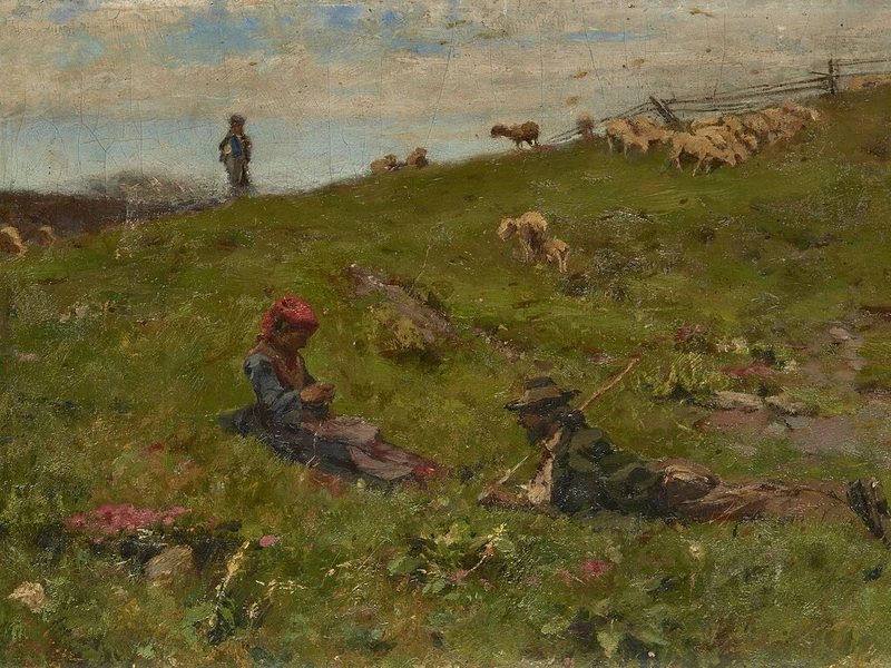 1848-Uberto Dell'Orto - Idillio dei pastori